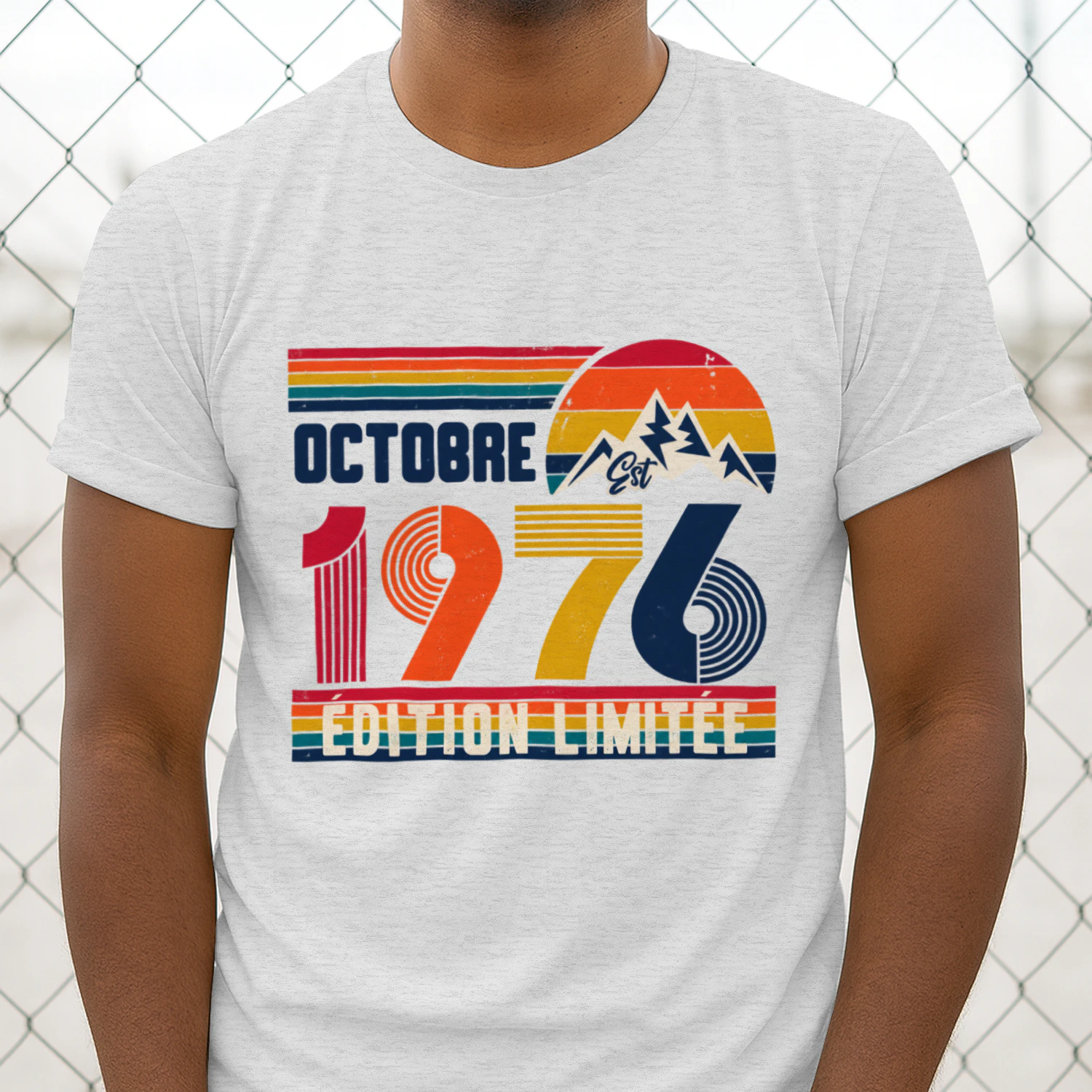 T-Shirt Octobre 1976 Vintage – Édition Limitée | Cadeau Anniversaire 50 Ans