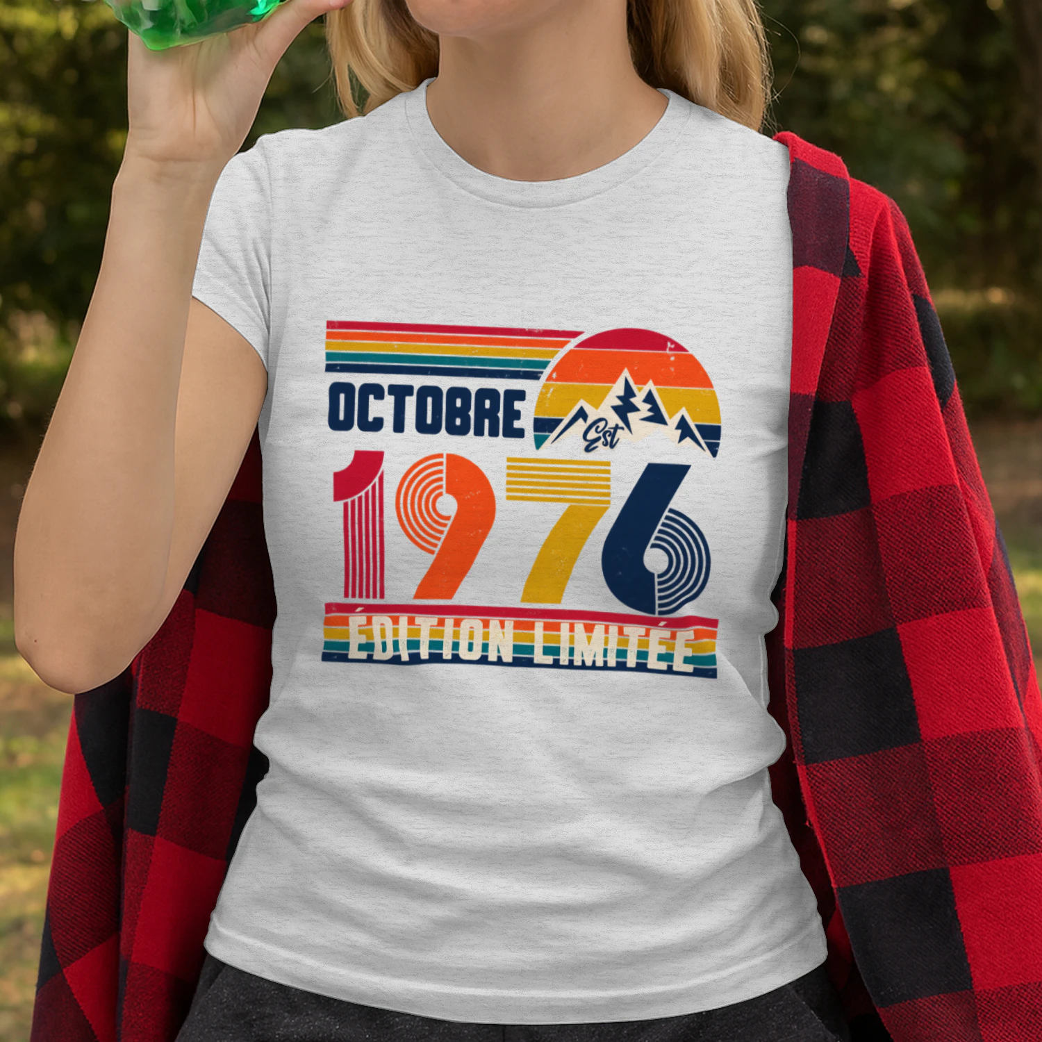 T-Shirt Octobre 1976 Vintage – Édition Limitée | Cadeau Anniversaire 50 Ans