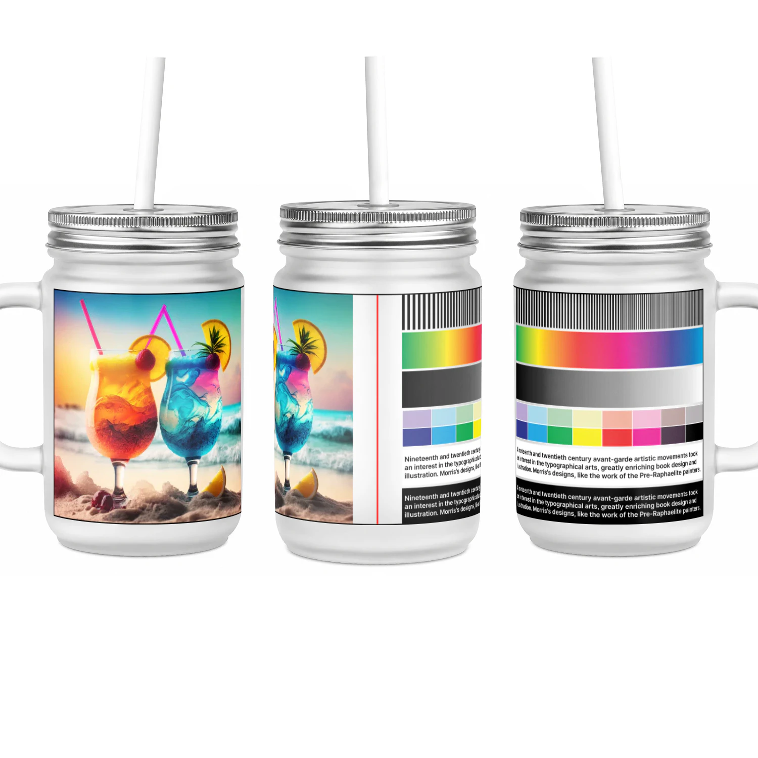 Mason Jar With Straw