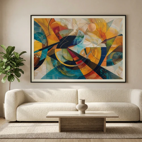 Mid Century Modern Abstract Geometric