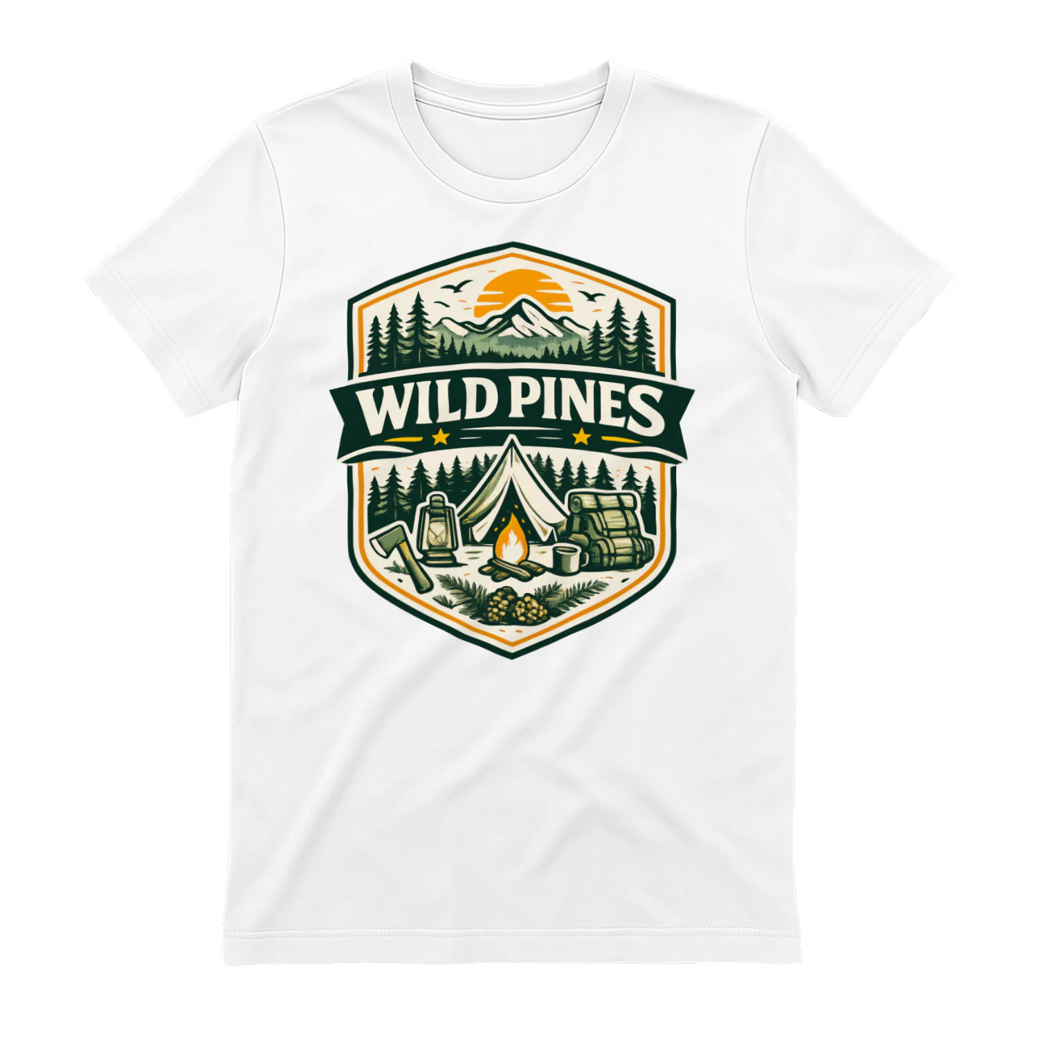 8🏕️ Wild Pines Camping Adventure T-Shirt 🌲🔥