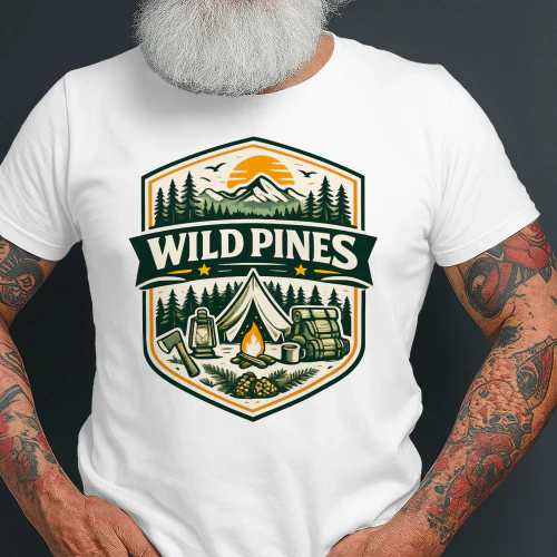 Wild Pines Camping Adventure T-Shirt 🌲🏕️🔥