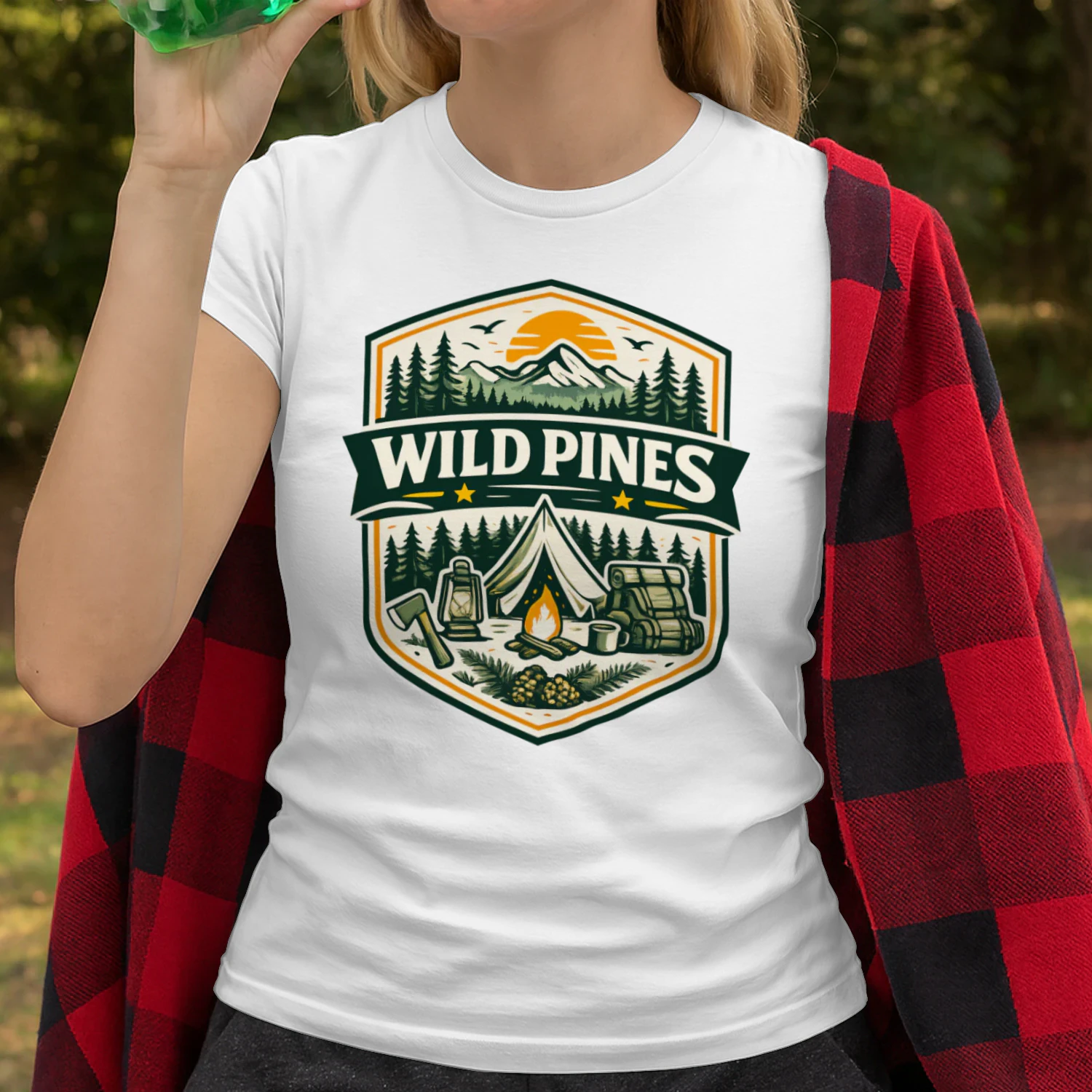 8🏕️ Wild Pines Camping Adventure T-Shirt 🌲🔥
