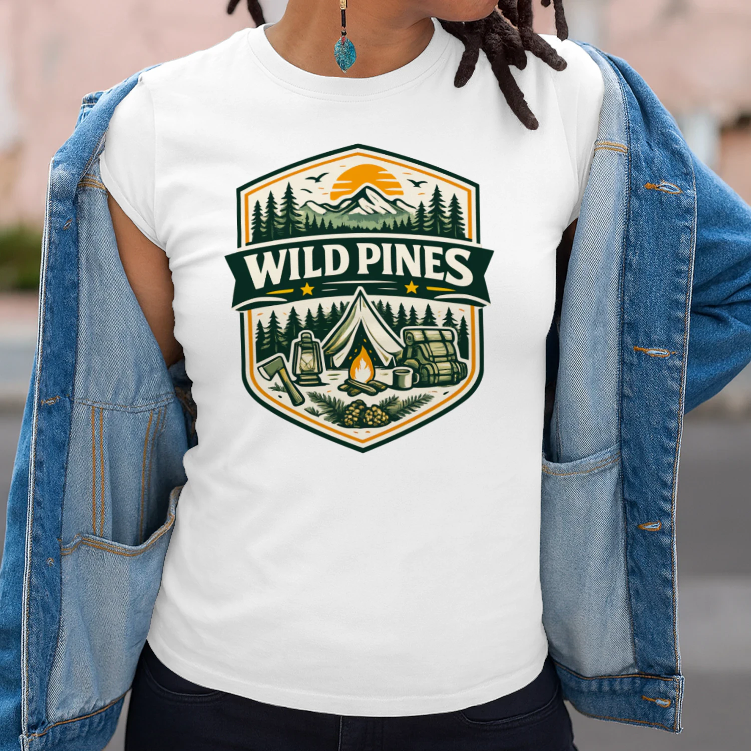 8🏕️ Wild Pines Camping Adventure T-Shirt 🌲🔥