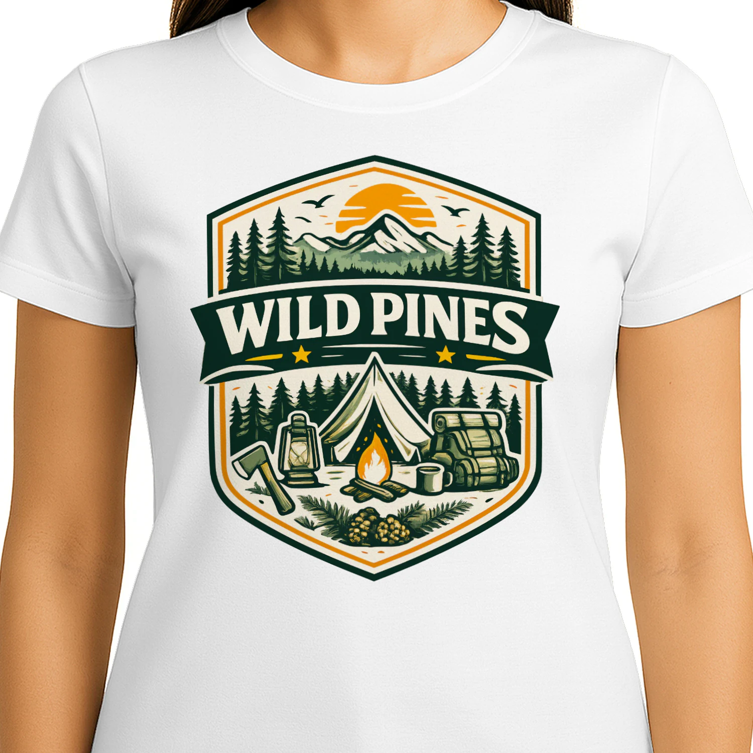 8🏕️ Wild Pines Camping Adventure T-Shirt 🌲🔥