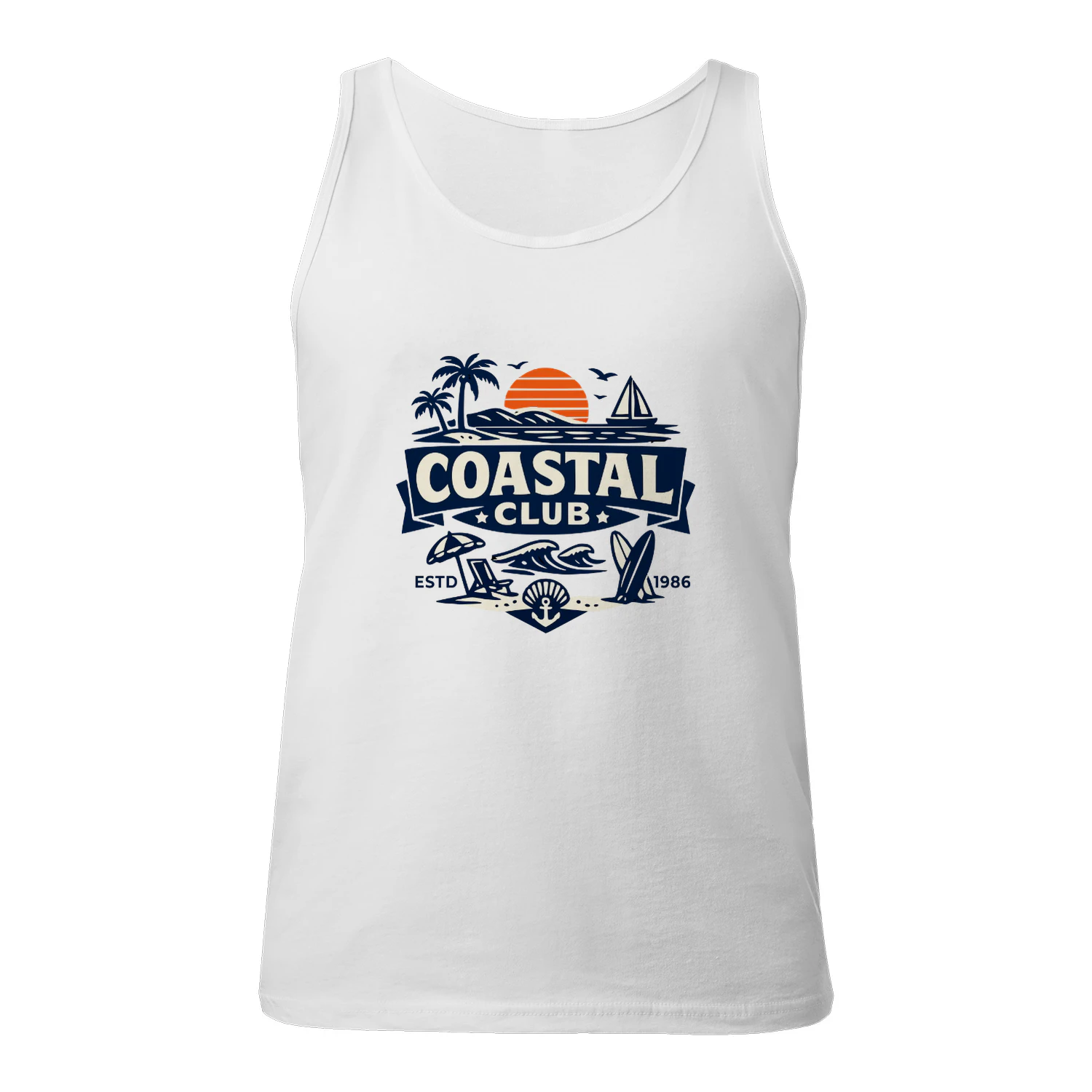 🌴 Coastal Club Summer Tank Top 🌊