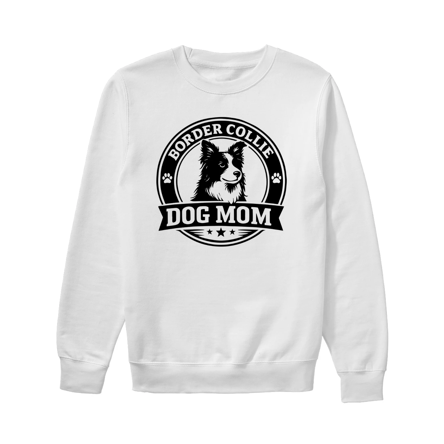 Border Collie Dog Mom Classic Crewneck Sweatshirt