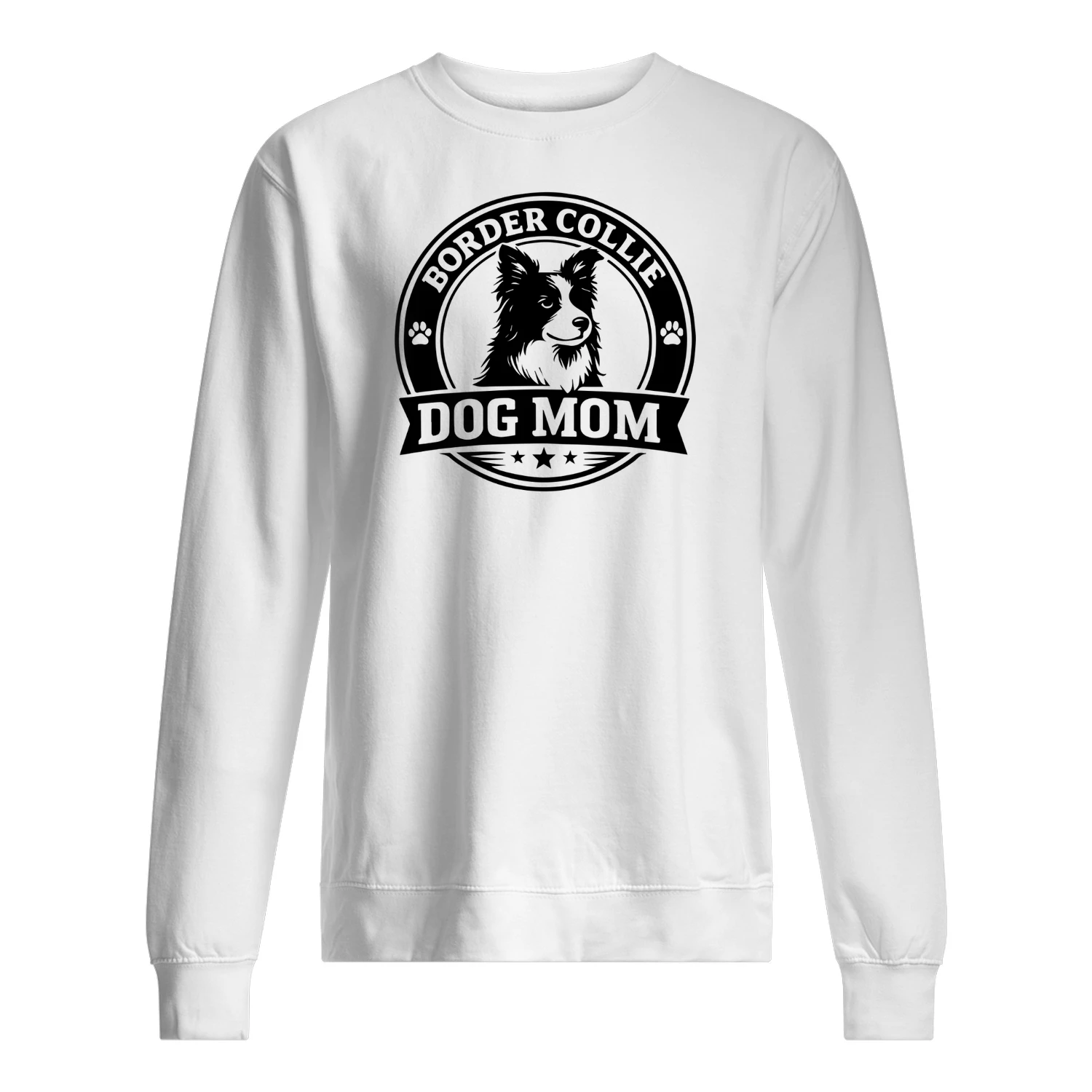 Border Collie Dog Mom Classic Crewneck Sweatshirt