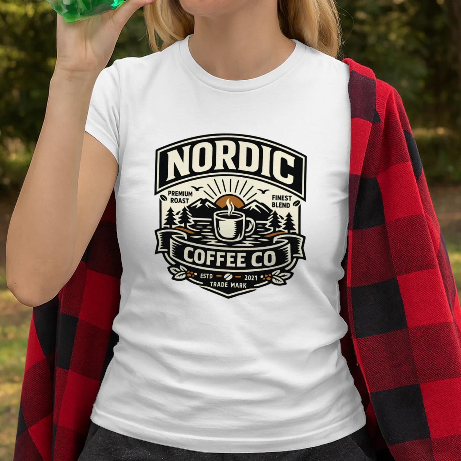 Nordic Coffee Co. Vintage Graphic T-Shirt | Premium Unisex Cotton Tee