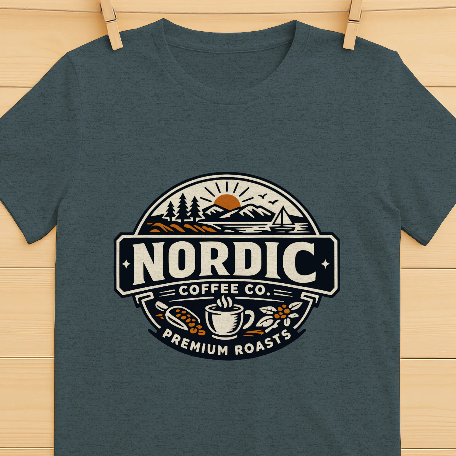 Nordic Coffee Co. Vintage T-Shirt ⭐