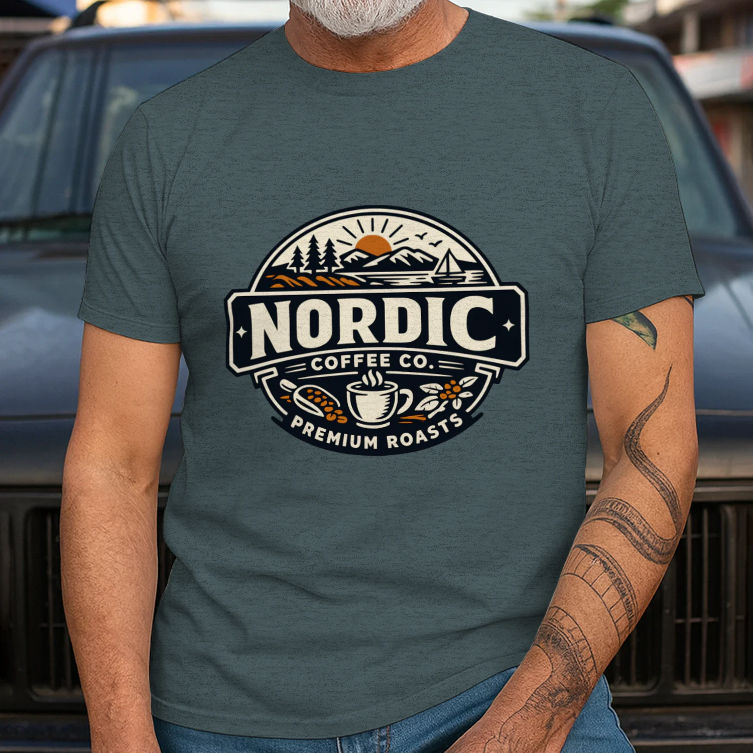 Nordic Coffee Co. Vintage T-Shirt ⭐