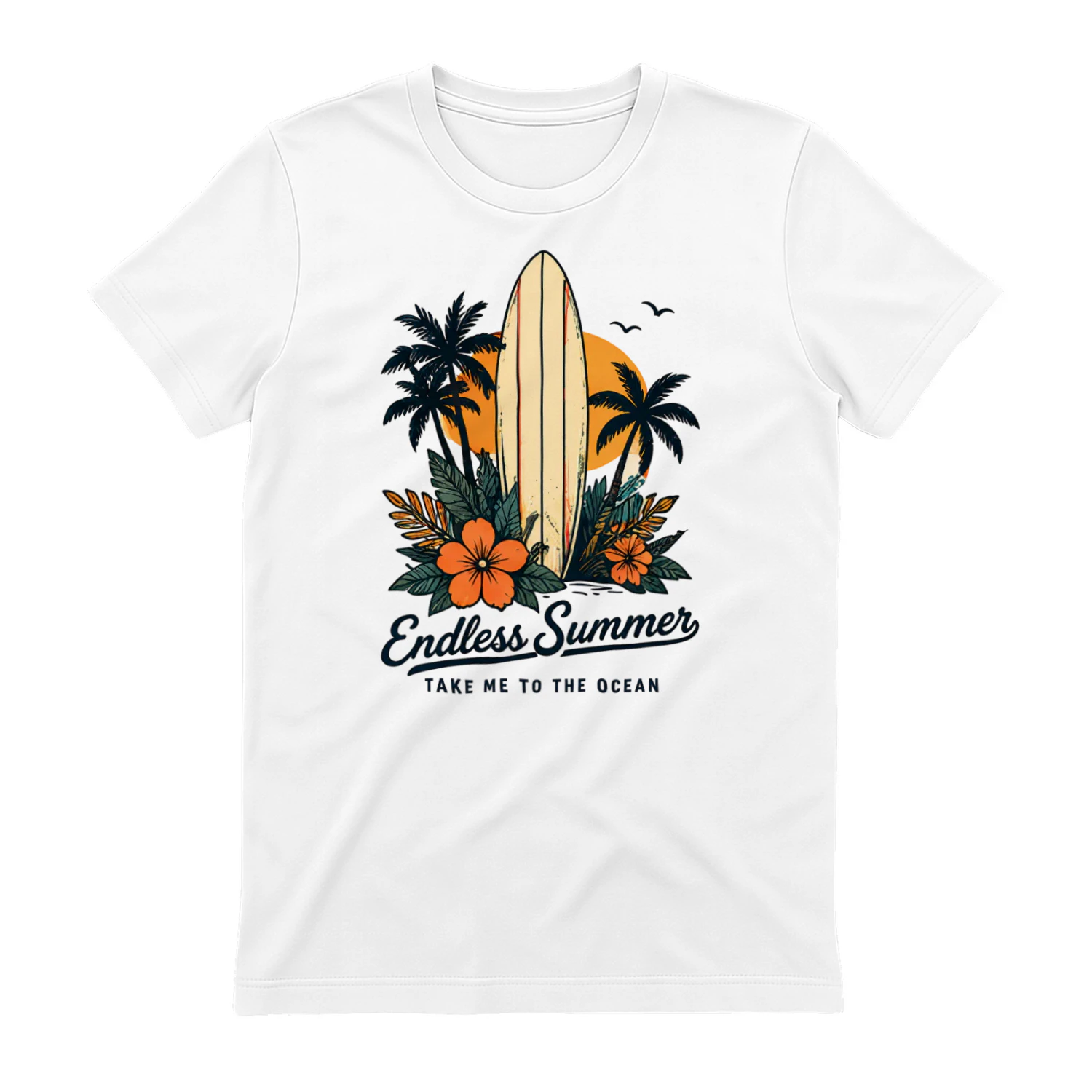Endless Summer Ocean Surf Tee – Vintage Beach Style