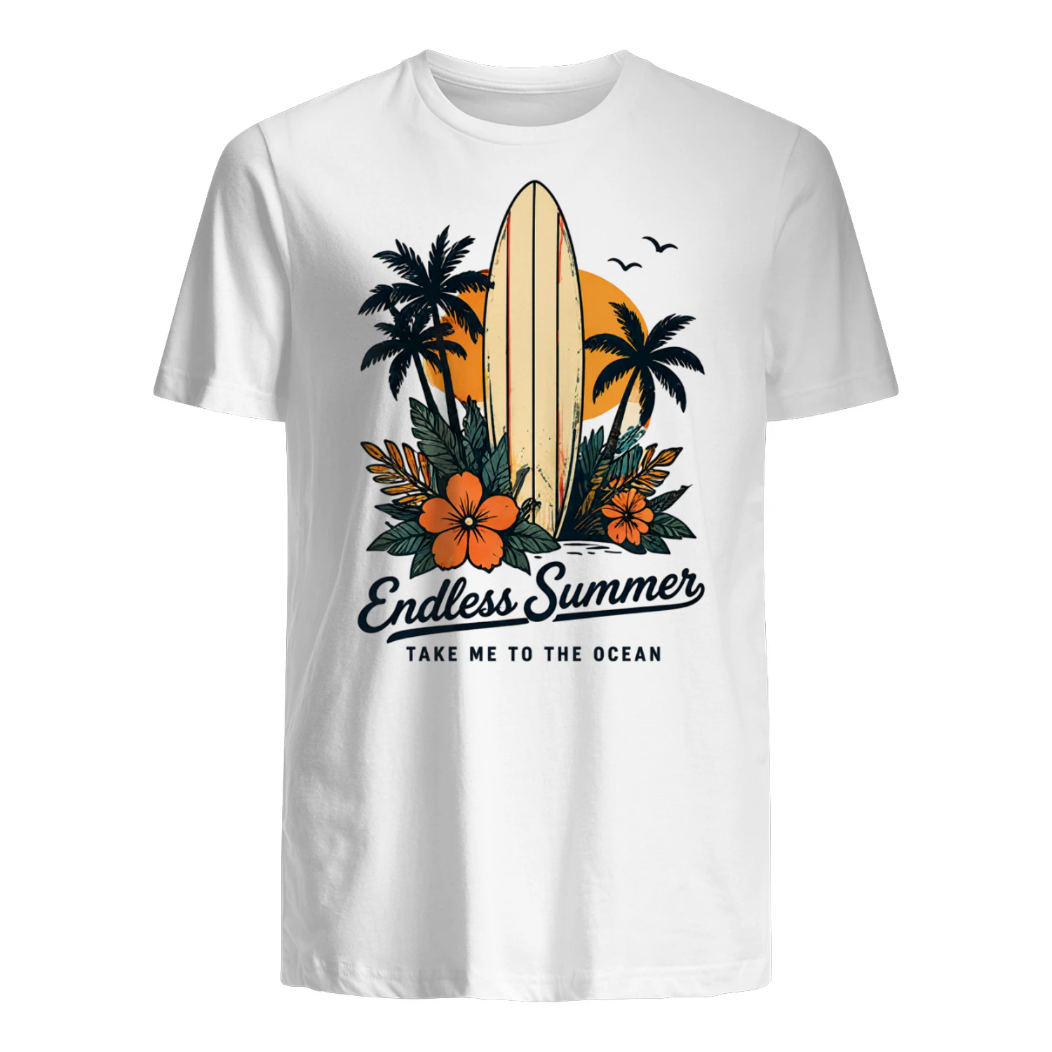 Endless Summer Ocean Surf Tee – Vintage Beach Style
