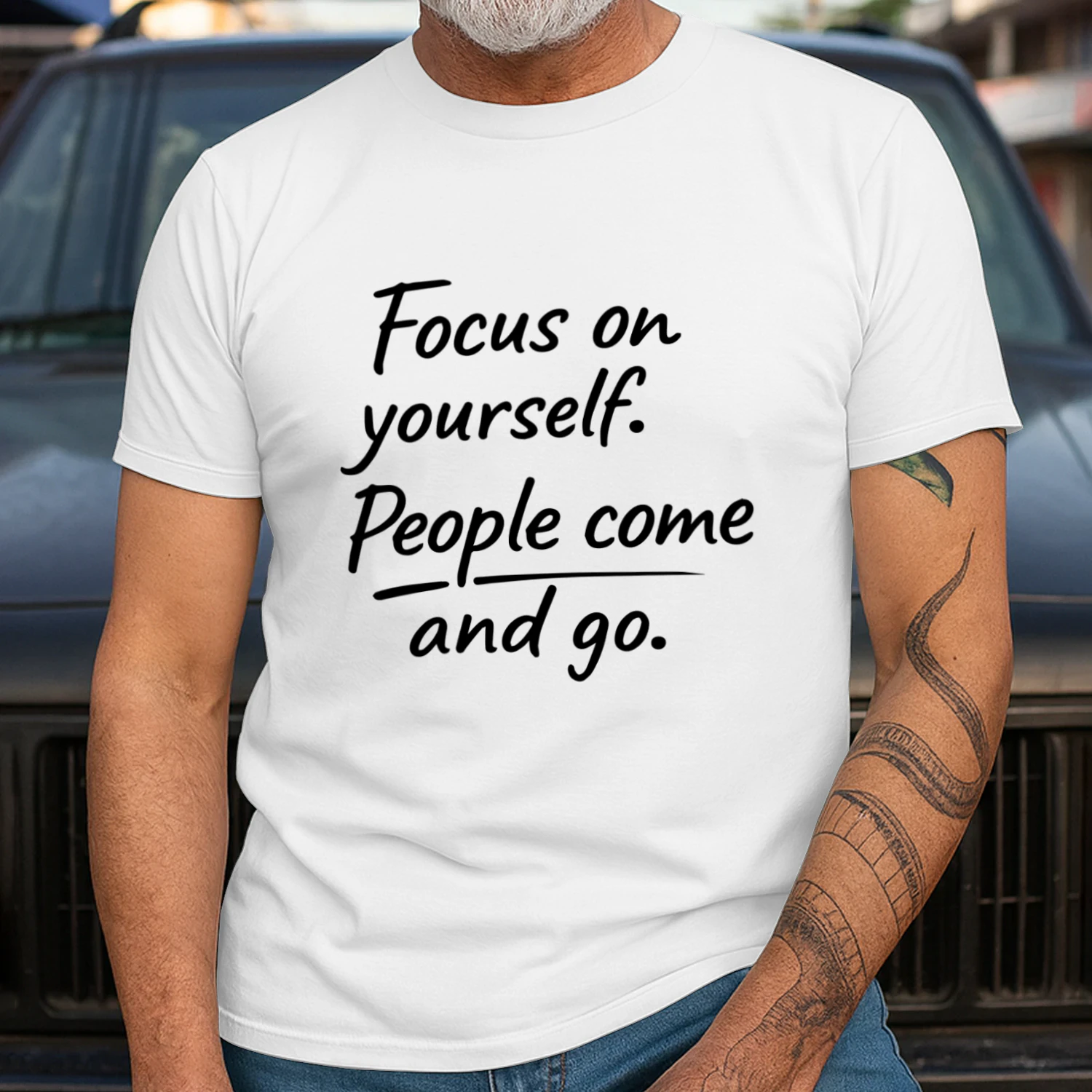 Focus on Yourself Vintage Unisex T-Shirt
