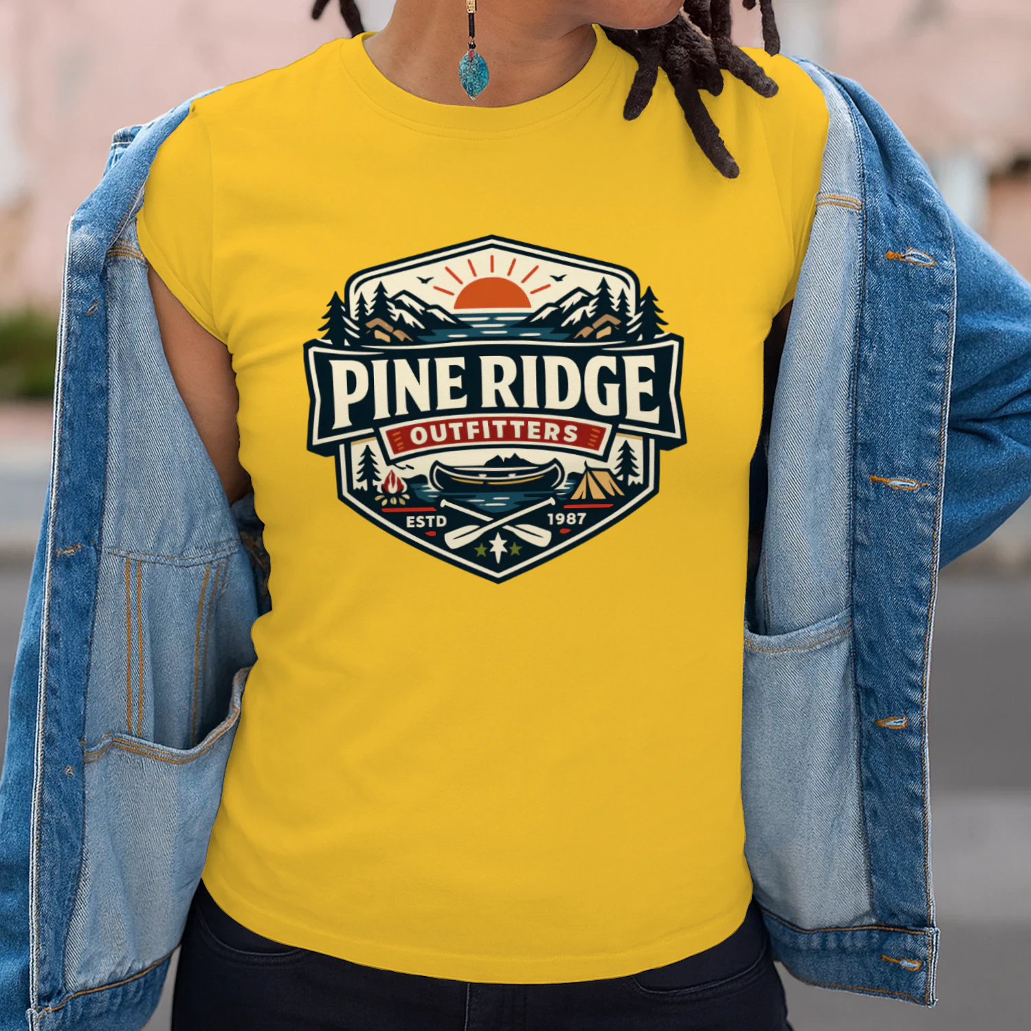 Pine Ridge Outfitters Vintage Unisex T-Shirt 👕🥰😍🤩