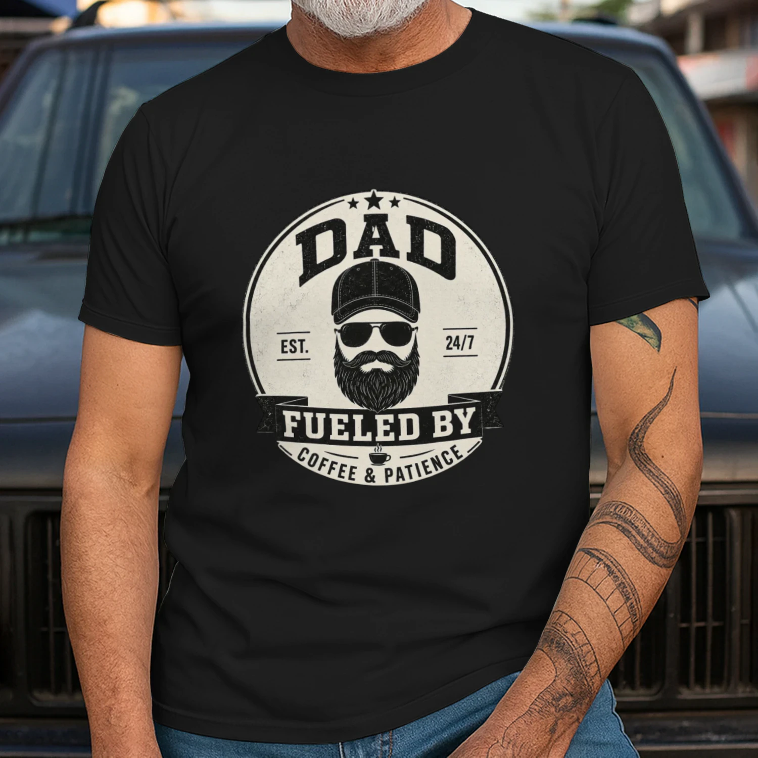 Dad Fueled Vintage Unisex T-Shirt
