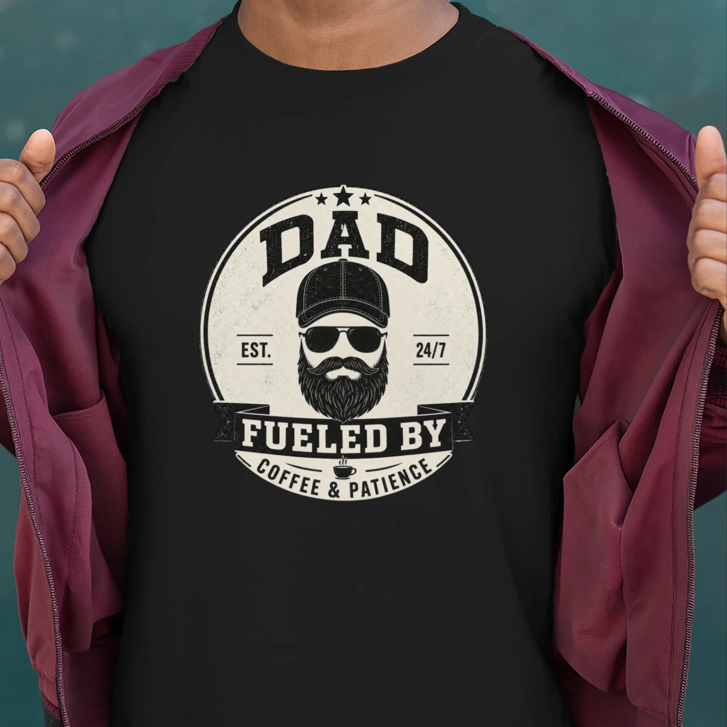Dad Fueled Vintage Unisex T-Shirt