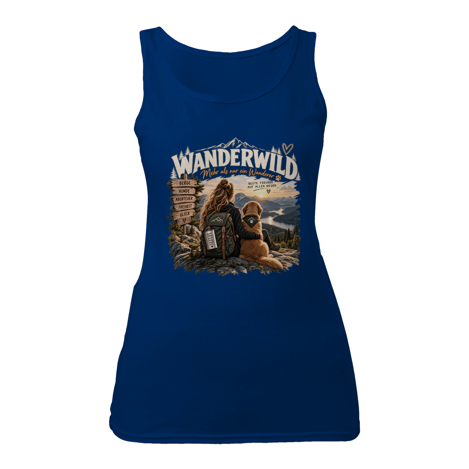 Wanderwild Hiking Dog Tank Top – Draußen mit meinem besten Freund