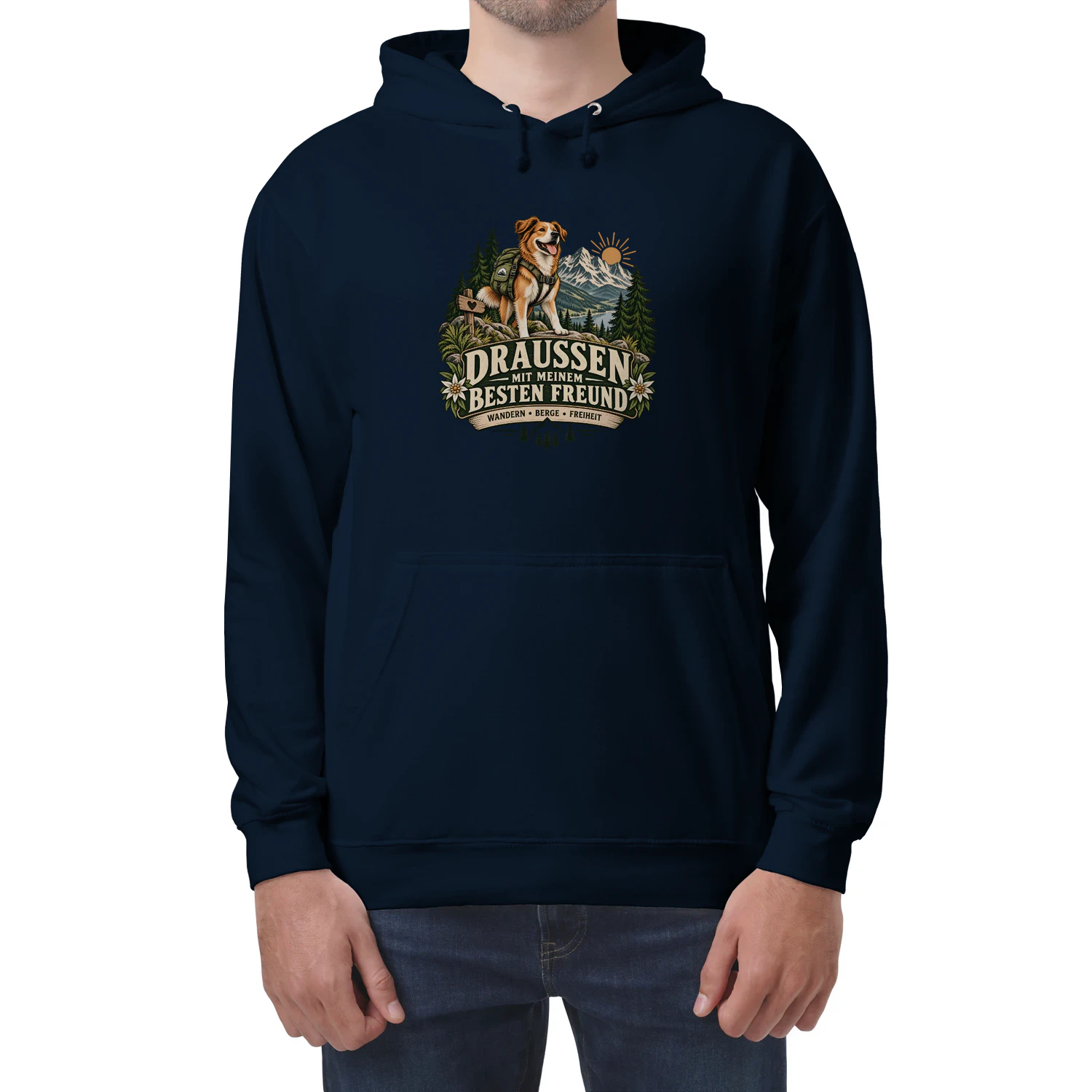 Draußen mit meinem besten Freund – Wanderwild Hoodie