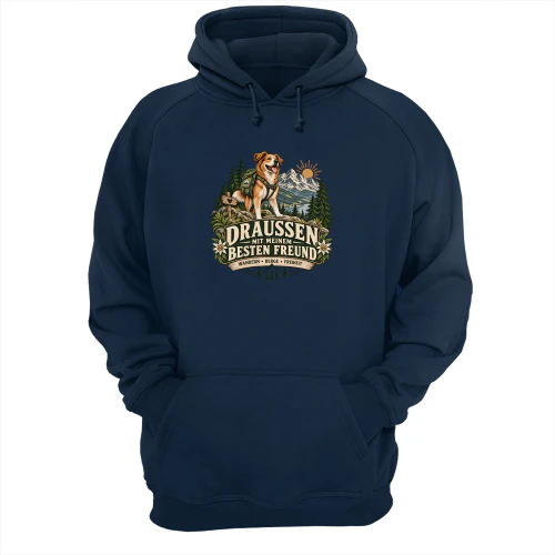 Draußen mit meinem besten Freund – Wanderwild Hoodie