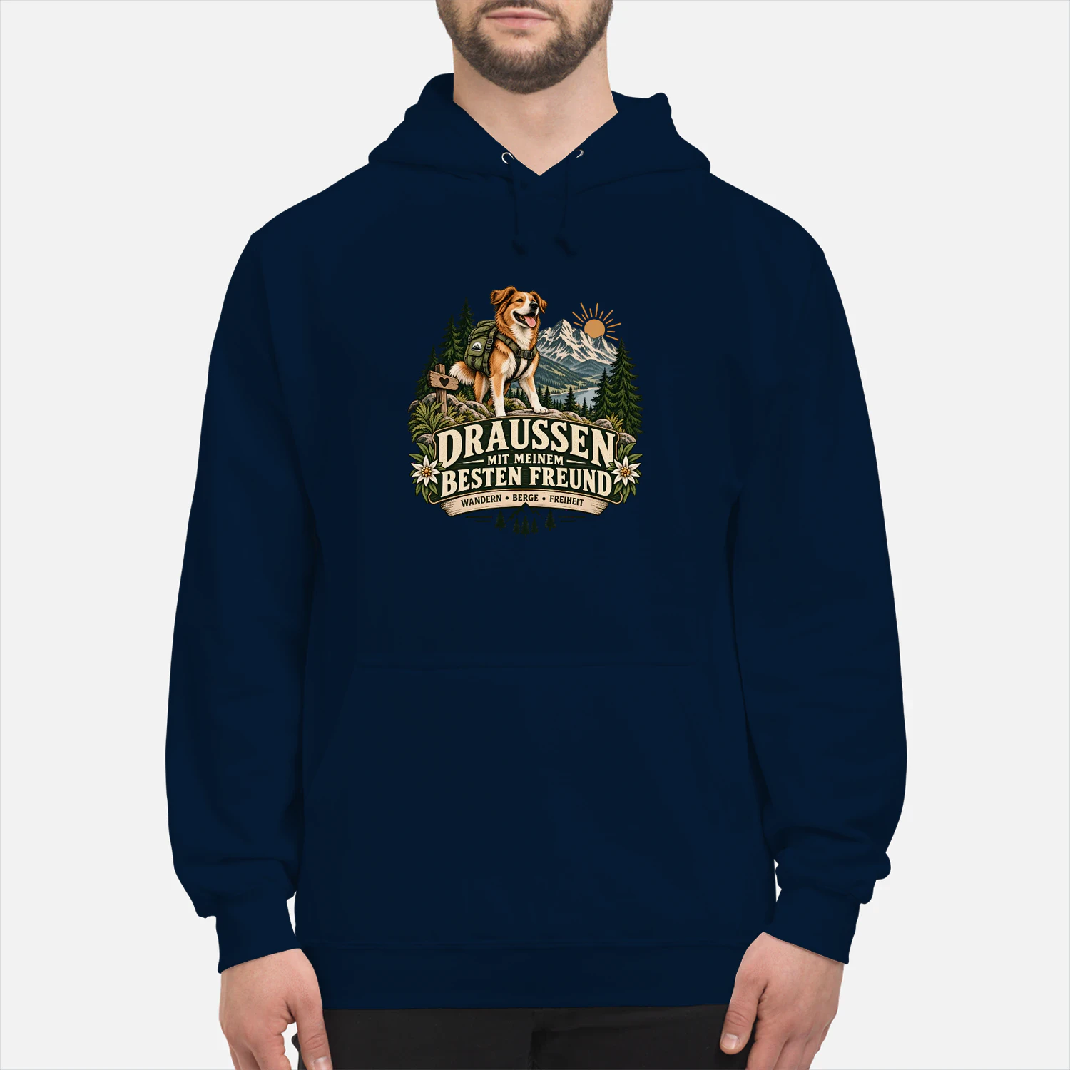 Draußen mit meinem besten Freund – Wanderwild Hoodie