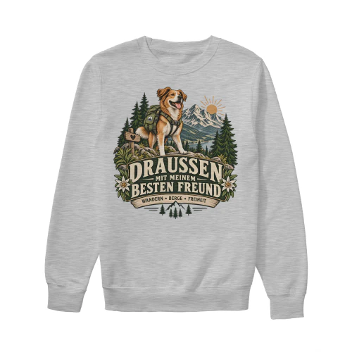 Draußen mit meinem besten Freund – Sweatshirt