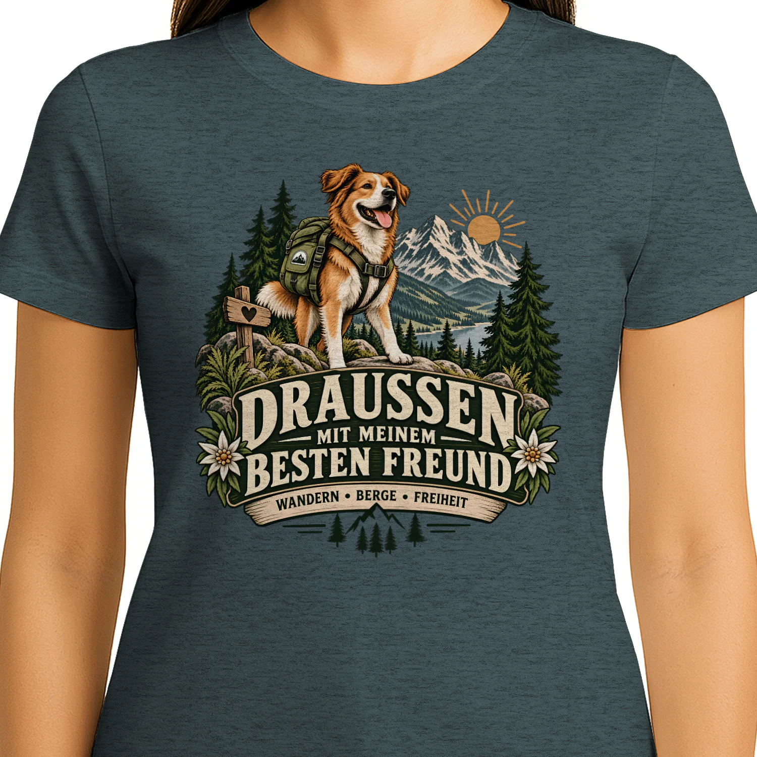 Draußen mit meinem besten Freund – Wanderwild T-Shirt
