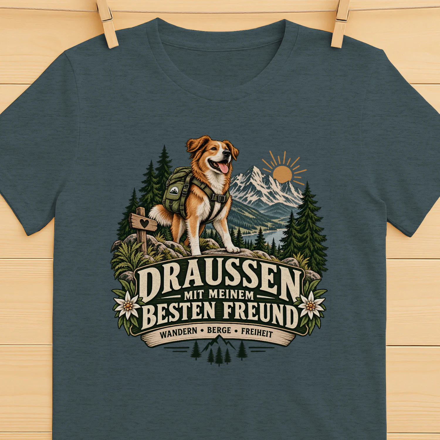 Draußen mit meinem besten Freund – Wanderwild T-Shirt