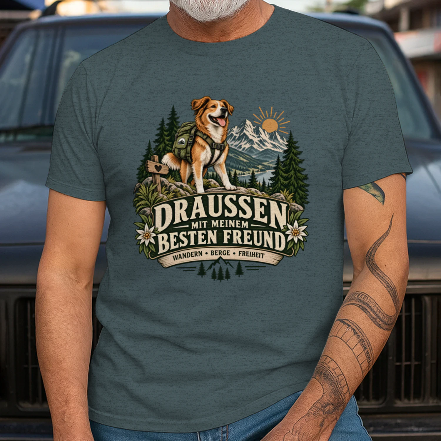 Draußen mit meinem besten Freund – Wanderwild T-Shirt