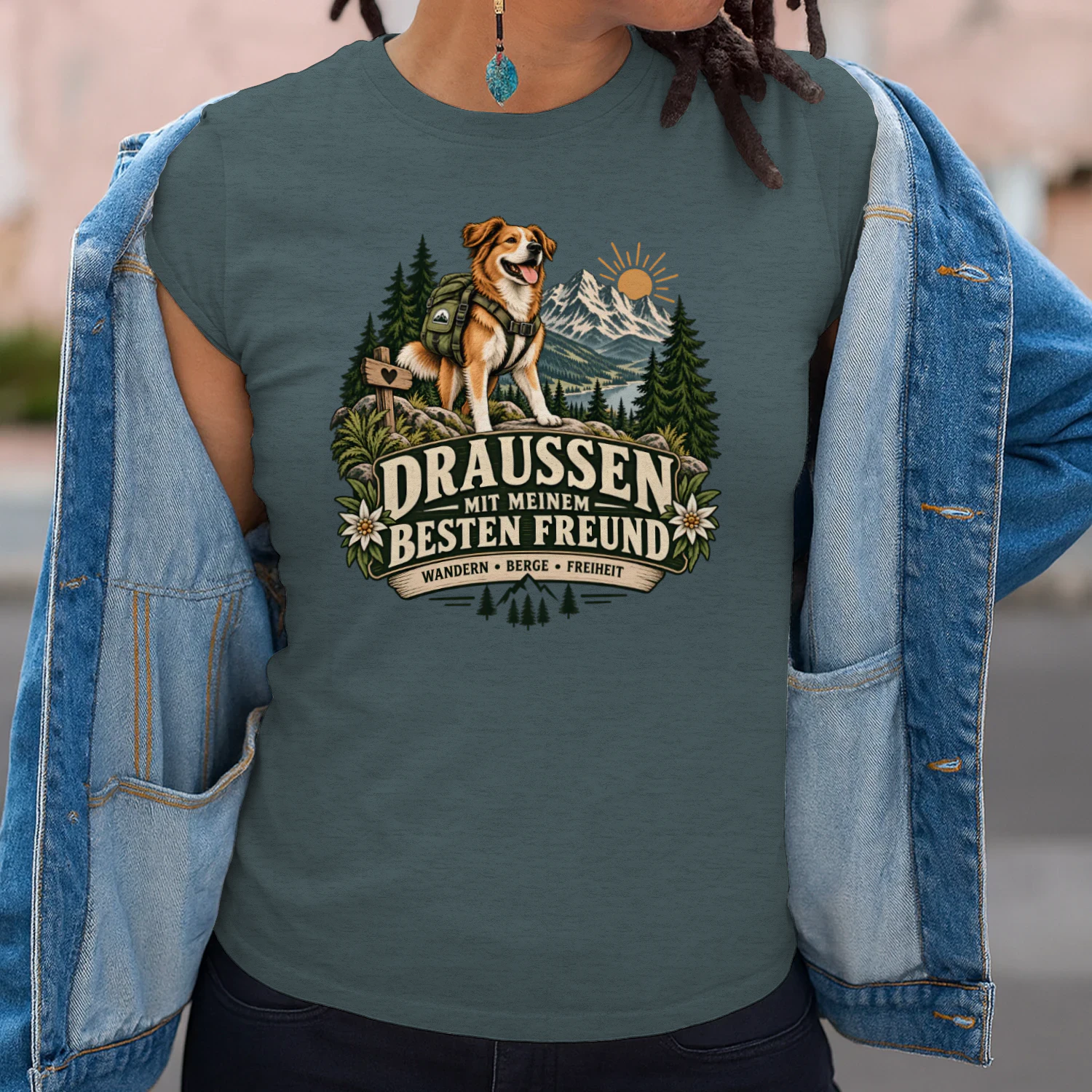 Draußen mit meinem besten Freund – Wanderwild T-Shirt