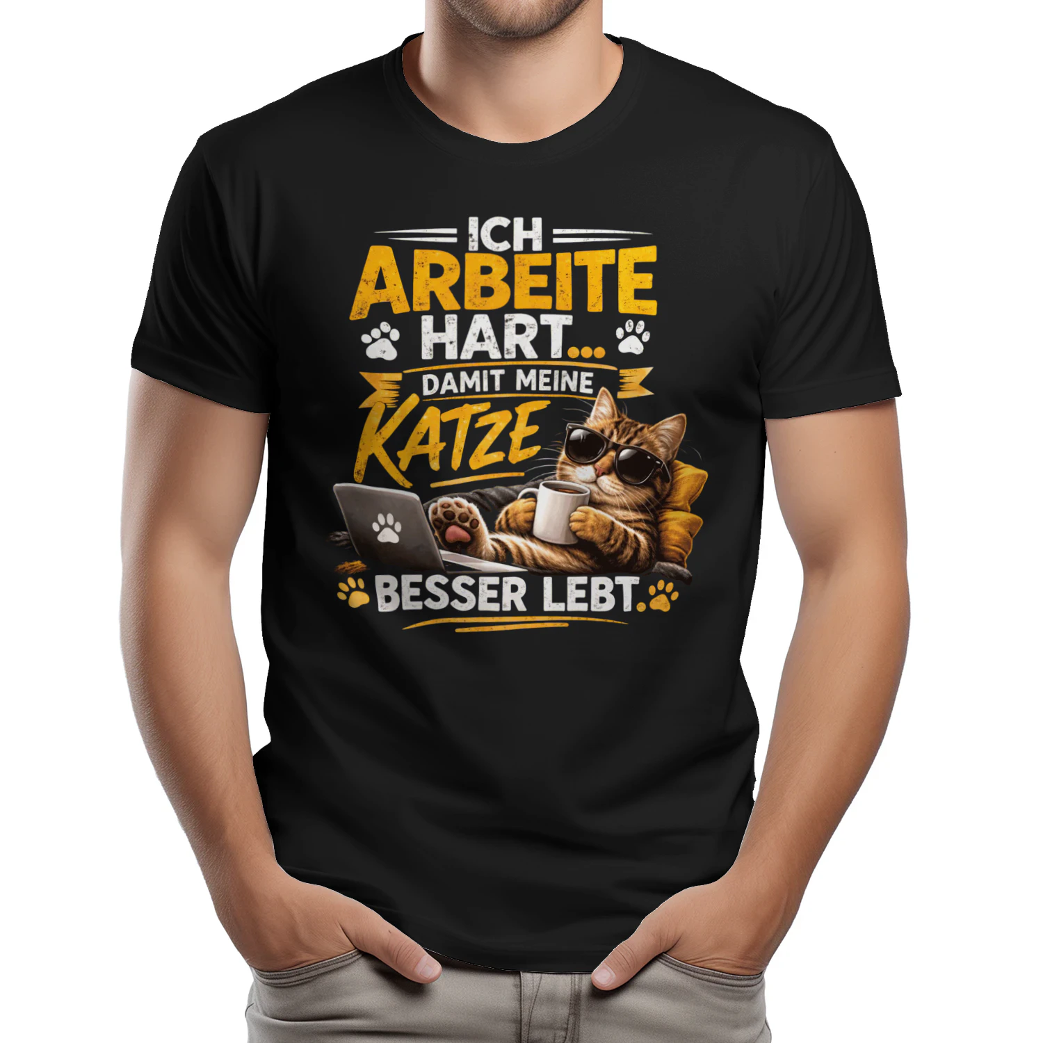 Ich arbeite hart… damit meine Katze besser lebt.