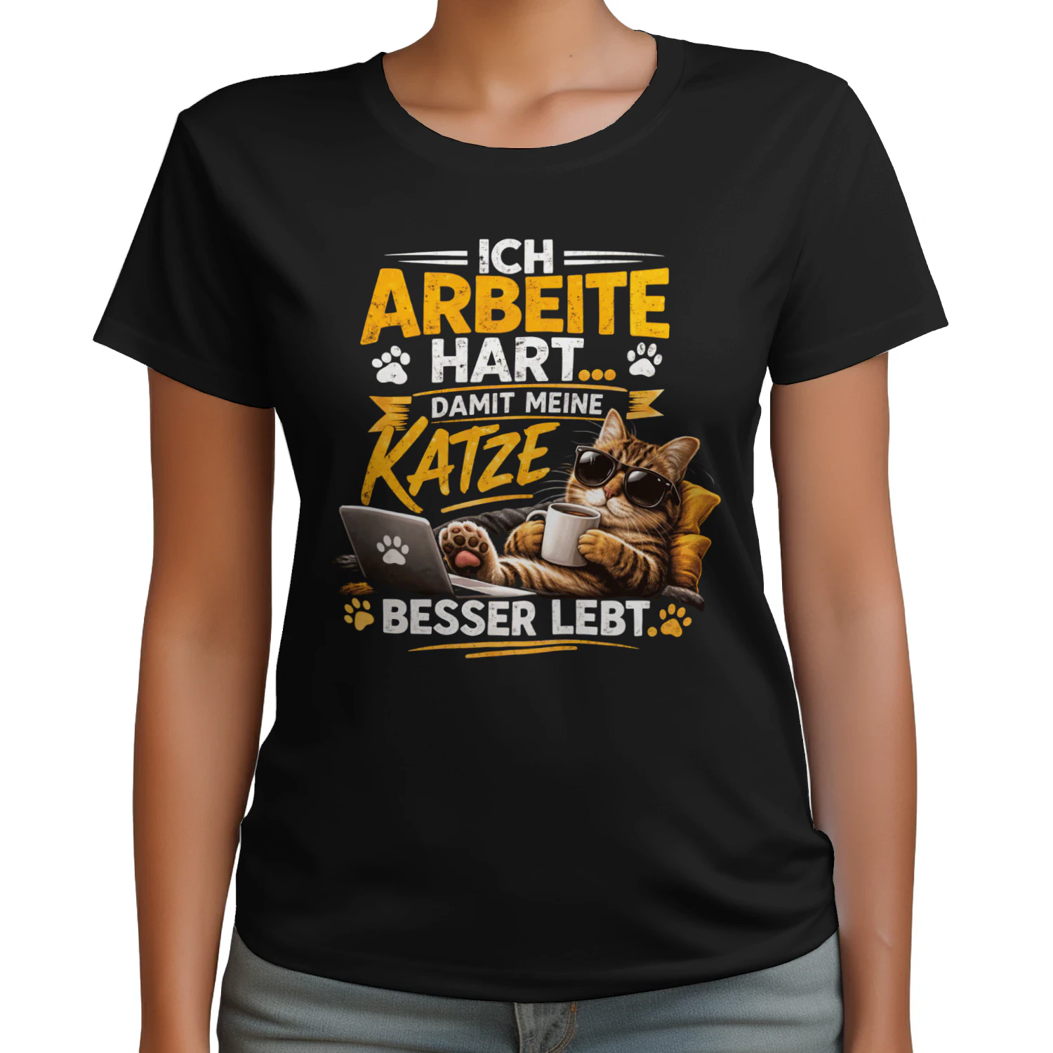 Ich arbeite hart… damit meine Katze besser lebt.