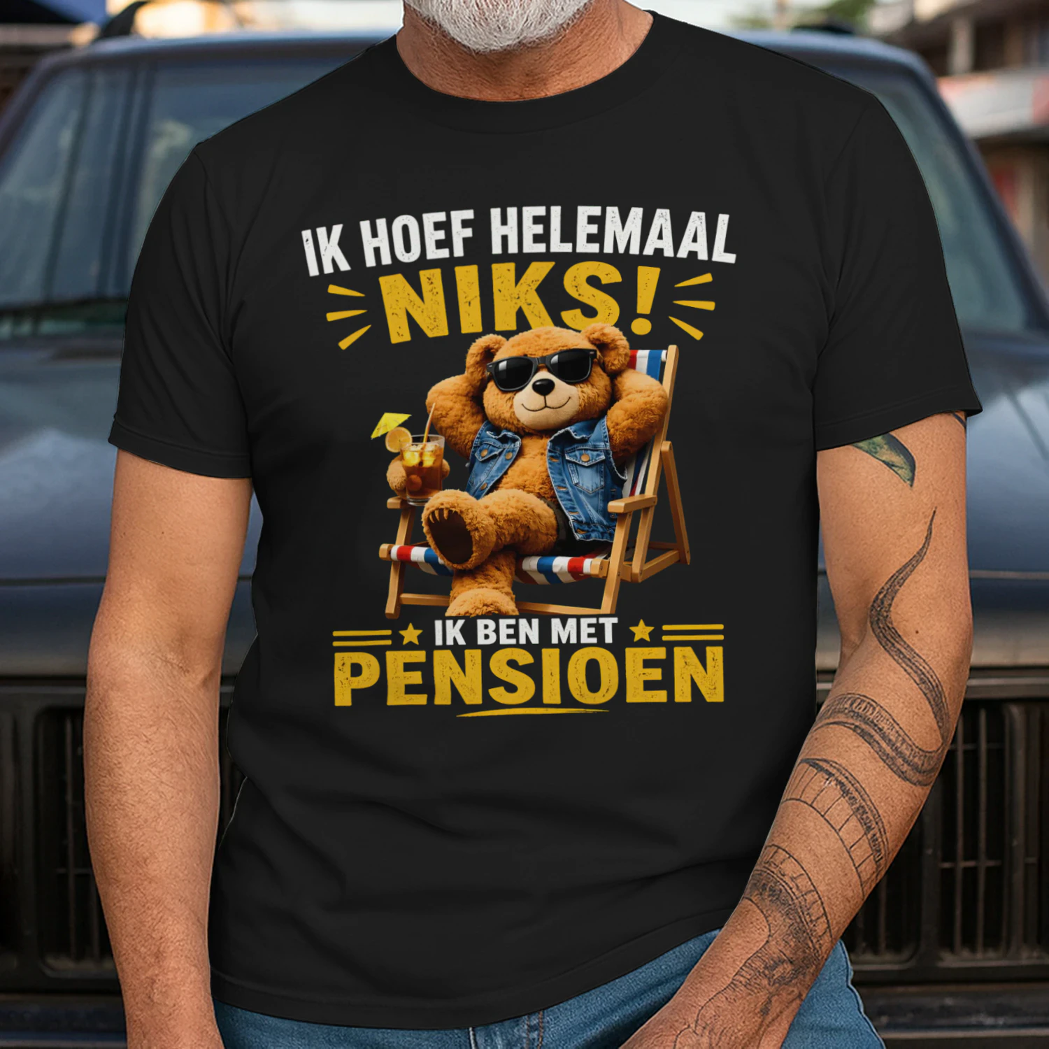 Grappig Gepensioneerd Cadeau – Ik Hoef Helemaal Niks! T-Shirt