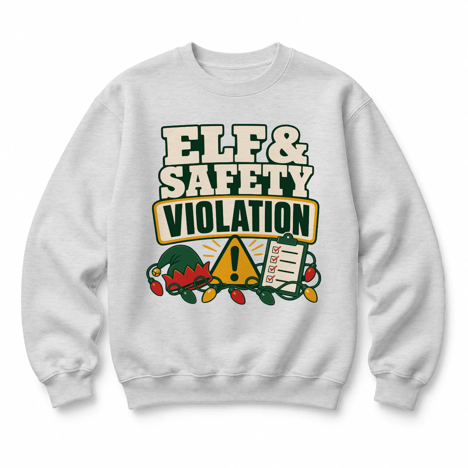 Elf and Safety Violation Christmas Jumper