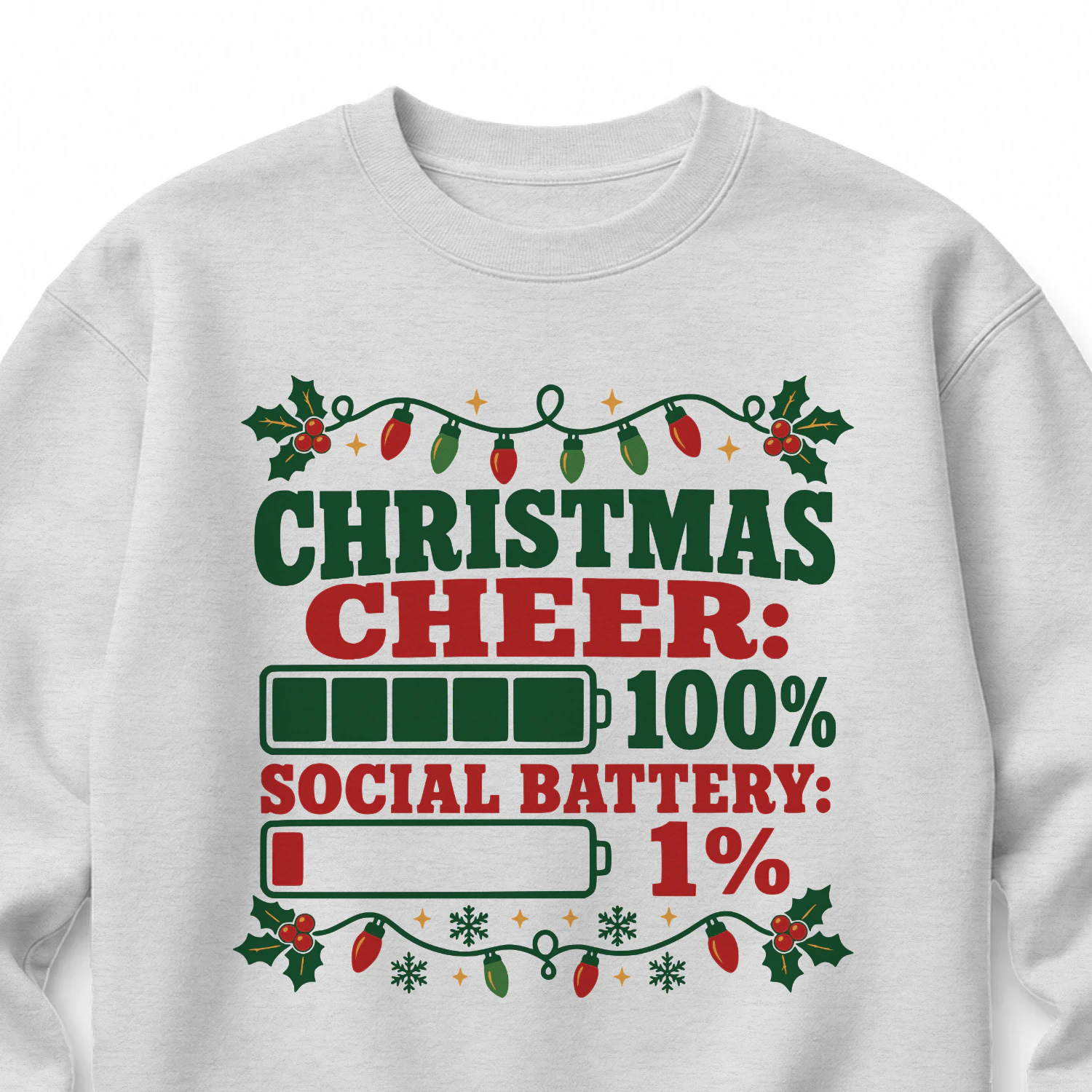 Christmas Cheer Social Battery Jumper