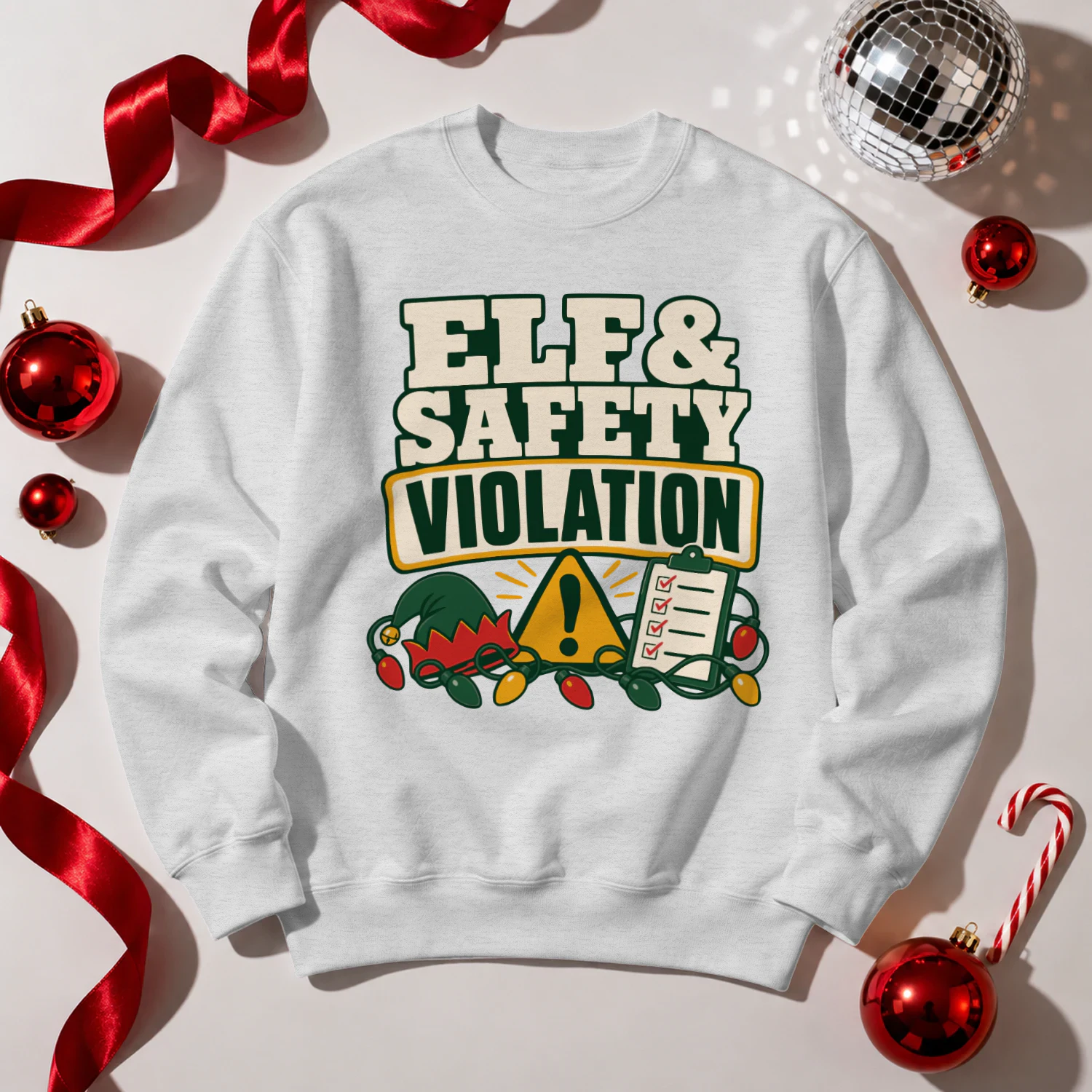 Elf and Safety Violation Christmas Jumper
