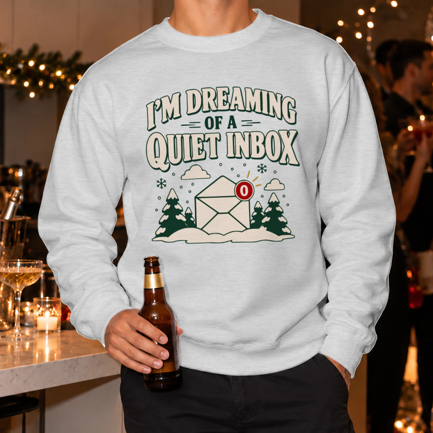 I'm Dreaming Of A Quiet Inbox Christmas Jumper