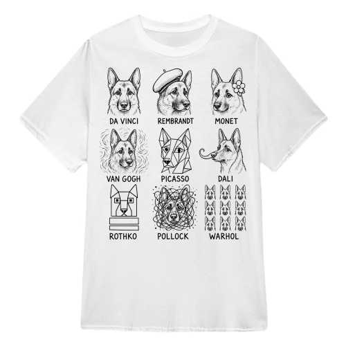 German Shepherd as Artists