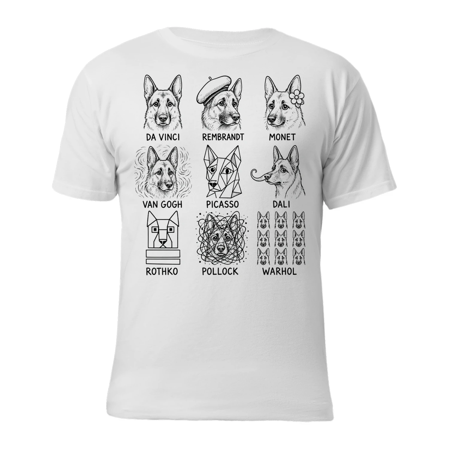 German Shepherd as Artists
