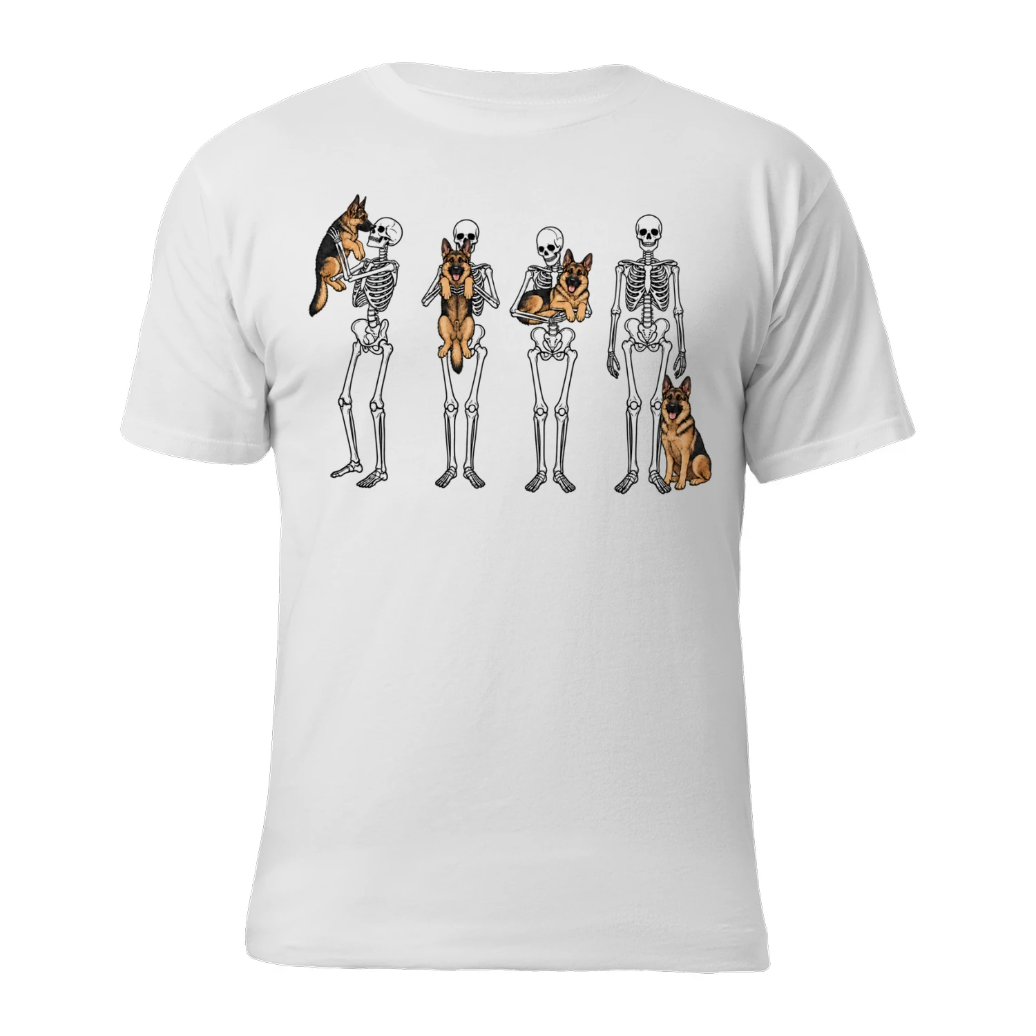 Skeletons and German Shepherd Companions