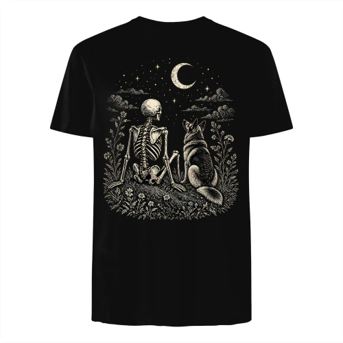 Starlit Companions_ Skeleton and Shepherd