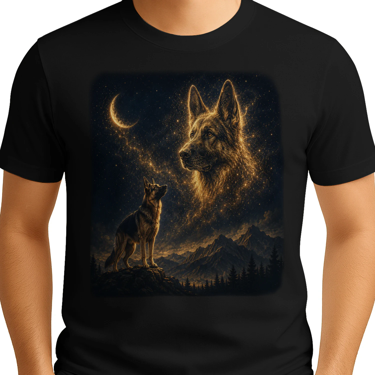 German shepherds moon