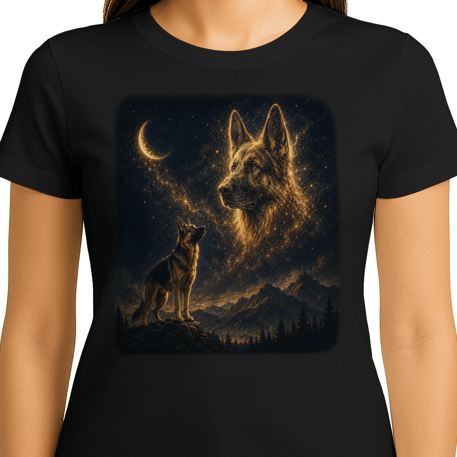 German shepherds moon