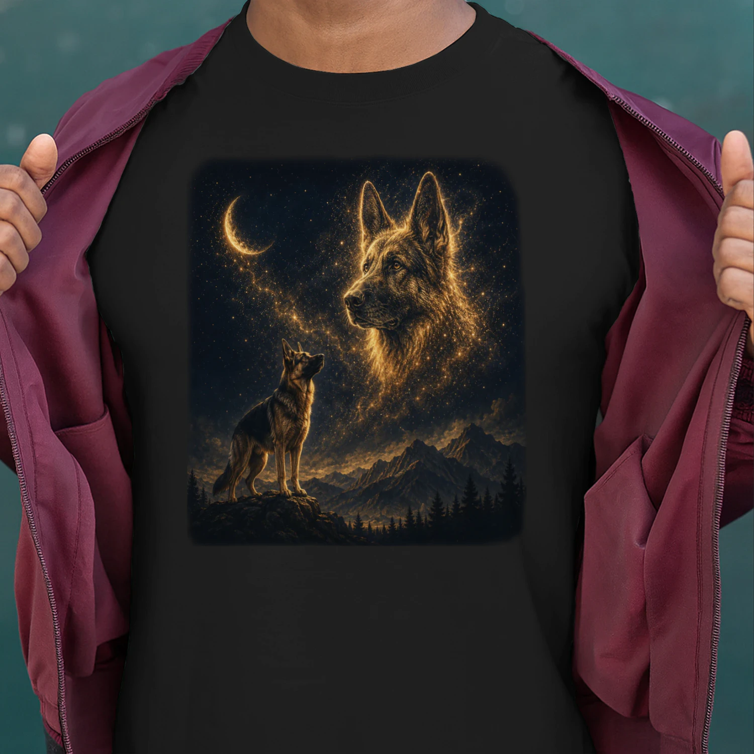German shepherds moon