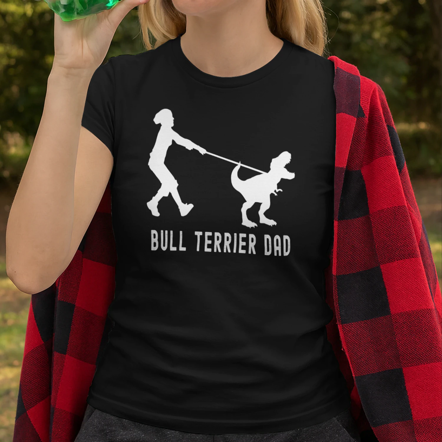 Bull Terrier dad dinosaur