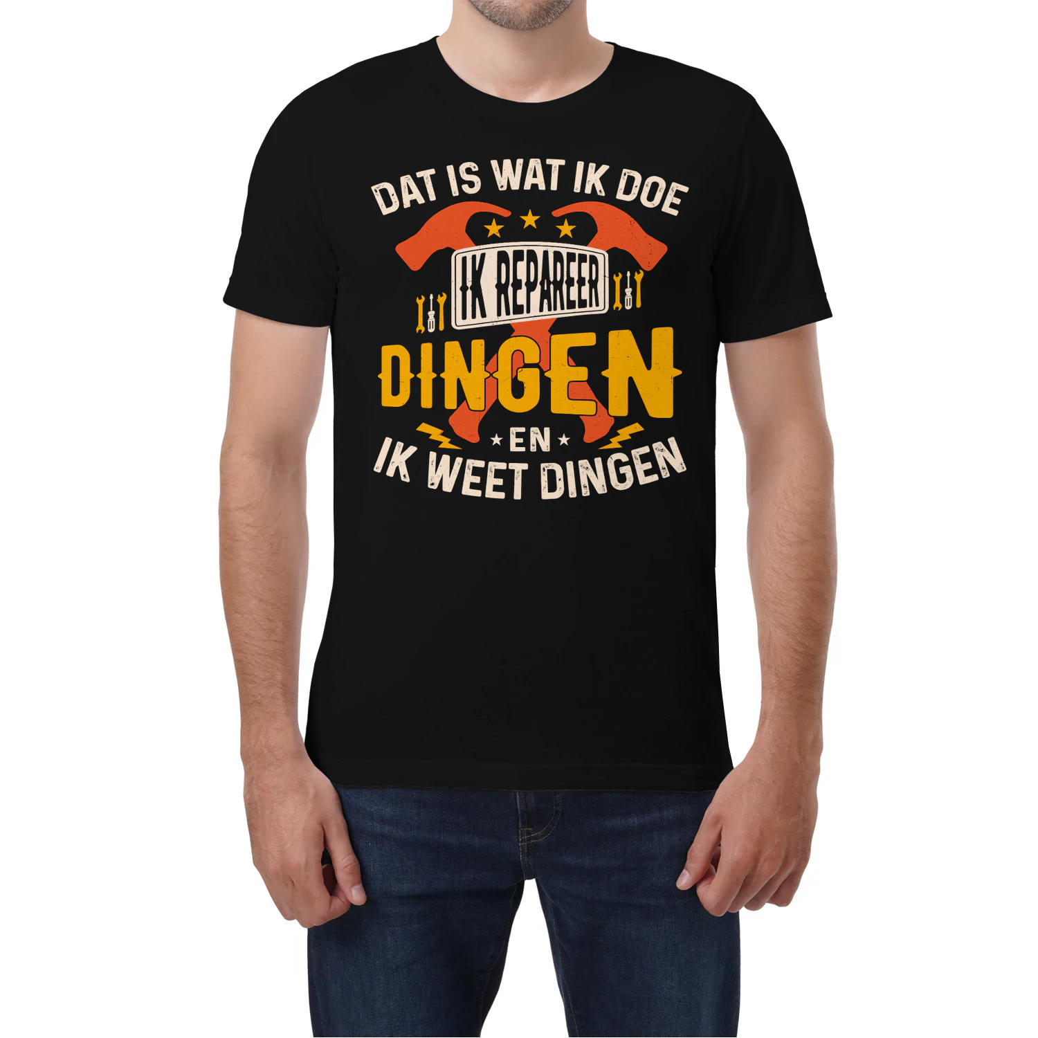 NE - IK REPAREER DINGEN EN IK WEET DINGEN.