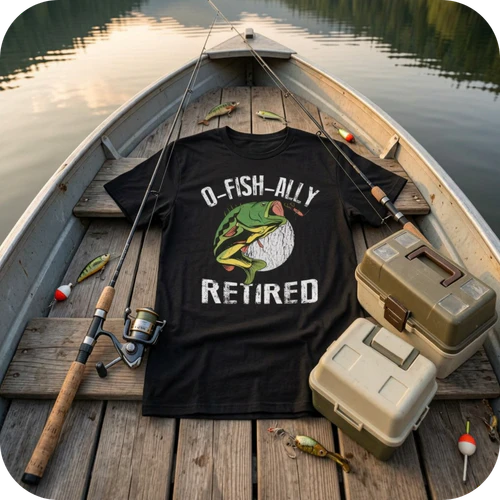 O-Fish-Ally Retired Retirement T Shirts Sweaters Hoodies & Tops
