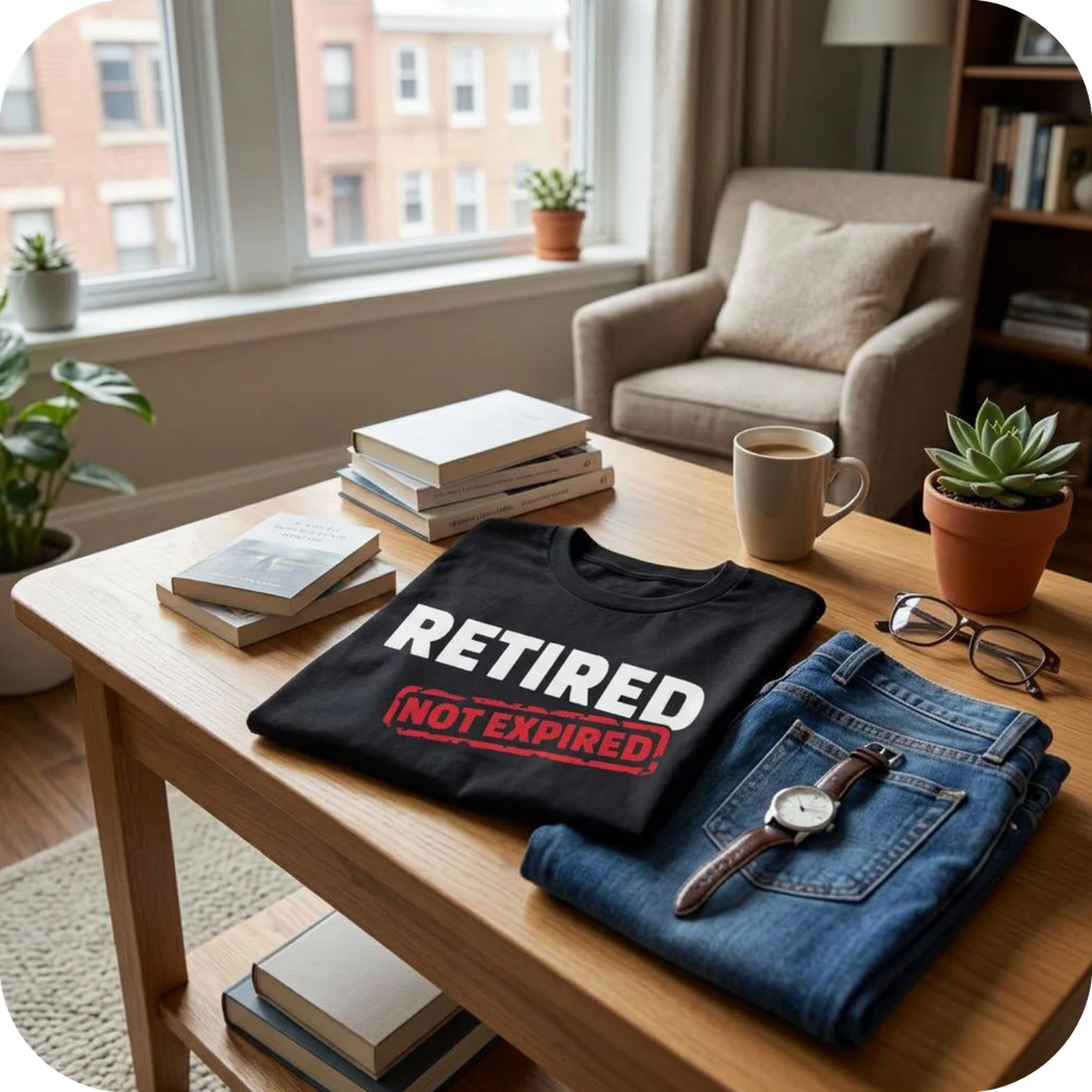 Retirement T Shirts Retired Not Expired T-Shirts Sweatshirts Hoodies & Tops.