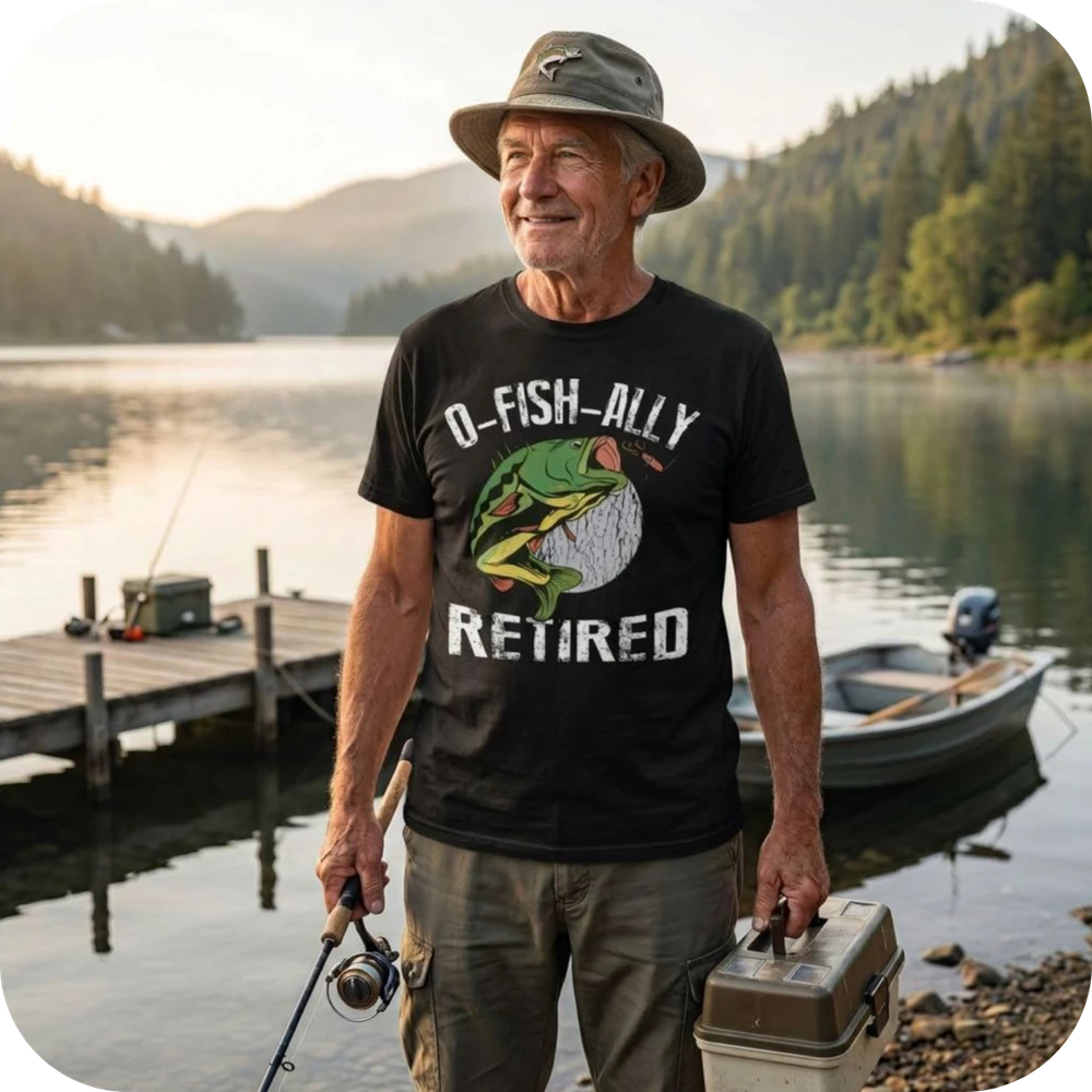 O-Fish-Ally Retired Retirement T Shirts Sweaters Hoodies & Tops.