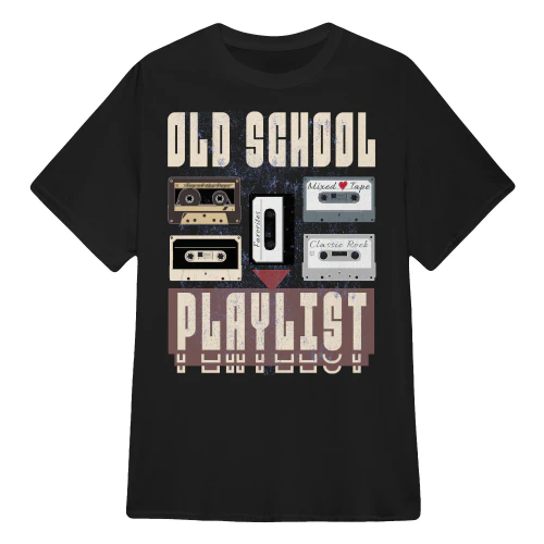 Retro T - Oldschool Playlist - Vintage 60s 70s 80s T Shirts Sweaters Hoodies and Tank Tops Grunched